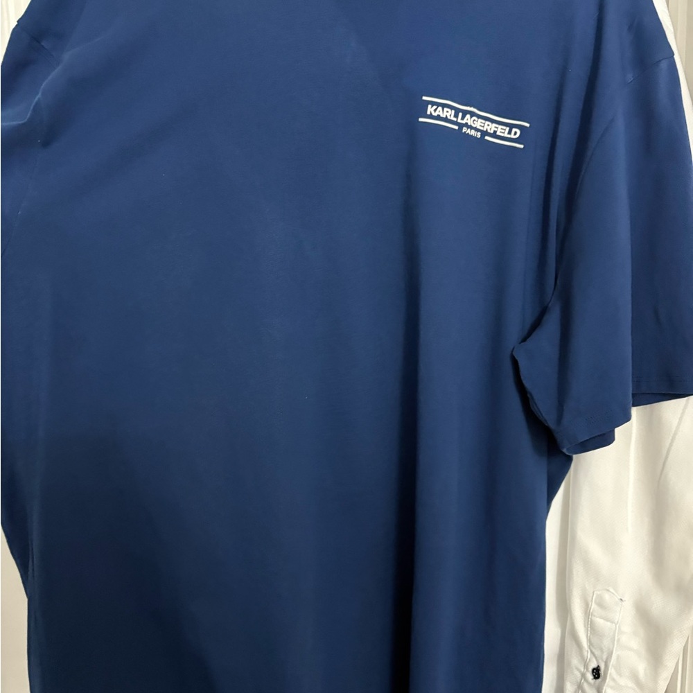 Karl Lagerfeld Men's Navy Tee